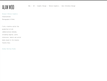 Tablet Screenshot of alanwoodesign.com